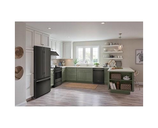 KitchenAid 36-Inch, 24 Cu. Ft. Counter-Dept French 3-Door Refrigerator With Internal Water Dispenser And Ice Maker - KRFC236SBE