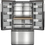 KitchenAid 36-Inch, 24 Cu. Ft. Counter-Dept French 3-Door Refrigerator With Internal Water Dispenser And Ice Maker - KRFC236SPS