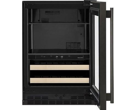 KitchenAid 4.89 Cu. Ft. Undercounter Beverage Center With Two Zones - KUBR524SBE