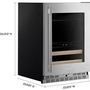 KitchenAid 4.89 Cu. Ft. Undercounter Beverage Center With Two Zones - KUBR524SPS