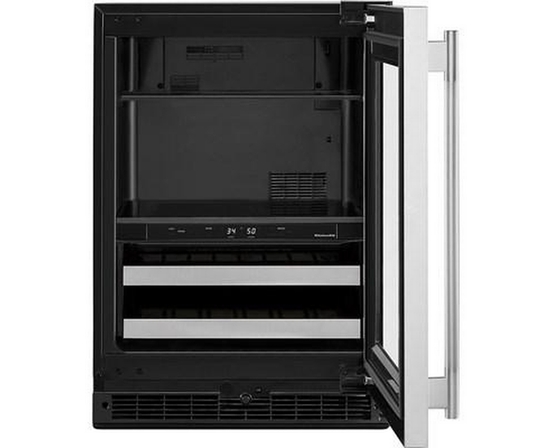 KitchenAid 4.89 Cu. Ft. Undercounter Beverage Center With Two Zones - KUBR524SSB