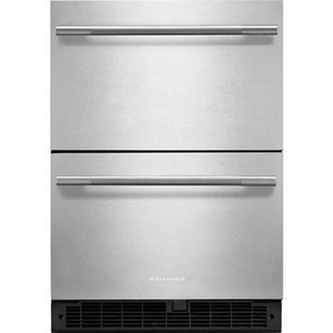 KitchenAid 24-Inch Double Drawer Refrigerator - KURT524SSB