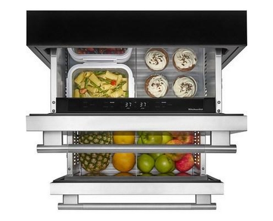 KitchenAid 24-Inch Double Drawer Refrigerator - KURT524SSB