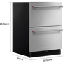 KitchenAid 24-Inch Double Drawer Refrigerator - KURT524SSB