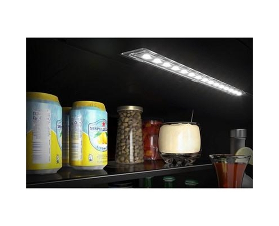 KitchenAid 4.8 Cu. Ft. Undercounter Beverage Center With Glass Door And Wood-Front Racks - KUBL524SPS