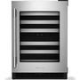 KitchenAid 46-Bottle Undercounter Wine Cellar With Full-Extension Metal-Front Racks - KUWR324SSB