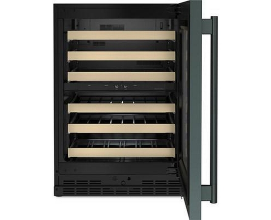 KitchenAid 46-Bottle Undercounter Wine Cellar With Full-Extension Wood-Front Racks - KUWR524SJP
