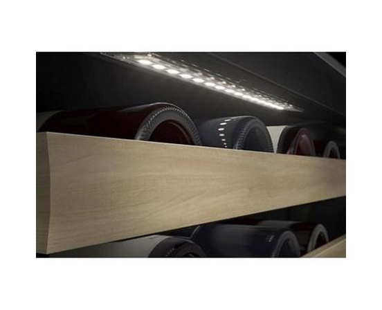 KitchenAid 46-Bottle Undercounter Wine Cellar With Full-Extension Wood-Front Racks - KUWR524SJP