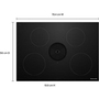 KitchenAid 30-Inch Built-In Nextgen Induction Cooktop With Downdraft Ventilation System - KCID930SBL