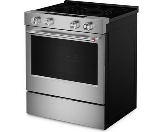 KitchenAid 30-Inch Slide-In Electric Range With  Convection Cooking Modes - YKSES530SPS