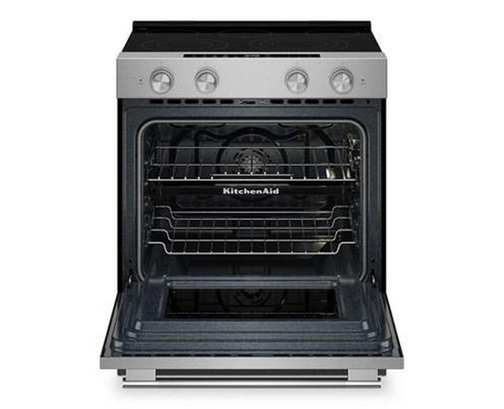 KitchenAid 30-Inch Slide-In Electric Range With  Convection Cooking Modes - YKSES530SPS