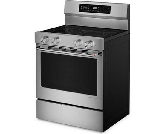 KitchenAid 30-Inch Freestanding Electric Range With Wi-Fi - YKFES530SPS