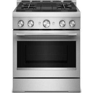 KitchenAid 30-Inch Slide-In Gas Range With 4 Burners - KFGS930SSS