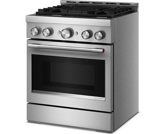 KitchenAid 30-Inch Slide-In Gas Range With 4 Burners - KFGS930SSS