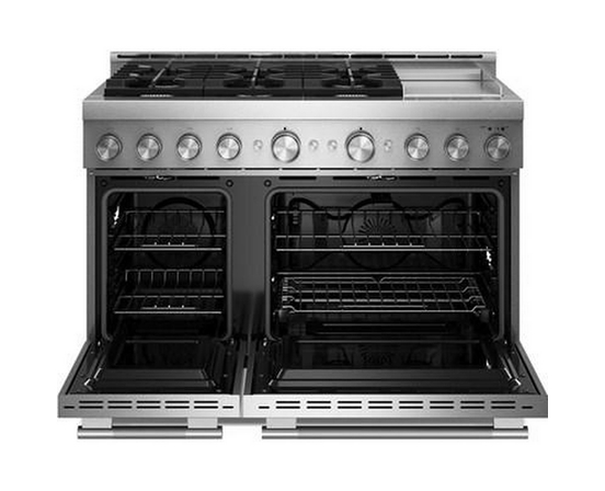 KitchenAid 48-Inch Freestanding Gas Range With 6 Burners And Griddle - KFGD948SSS