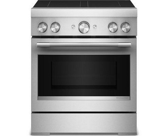 KitchenAid 30-Inch Freestanding Induction Range With 4 Elements - KFIS930SSS