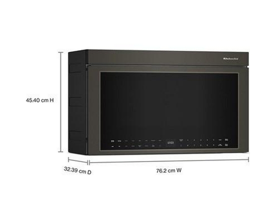 KitchenAid 30-Inch, 1.1 Cu. Ft. Over-The-Range Microwave Oven With Air Fry Technology - YKMMF730PBE
