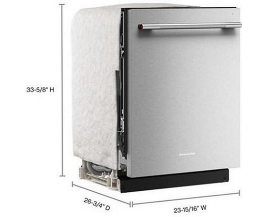 KitchenAid Built-In Dishwasher With 30+ Total Wash Jets - KDTS224SPS