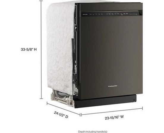 KitchenAid Built-In Dishwasher With Third Level Jet Rack - KDFS324SBE