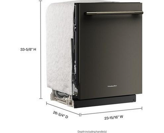KitchenAid Built-In Dishwasher With Third Level Jet Rack - KDTS324SBE