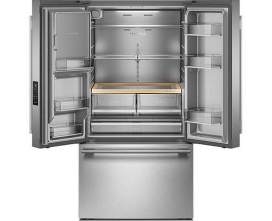 KitchenAid 36-Inch French 3-Door Refrigerator With Water And Ice Dispensing System - KRFF436SPS