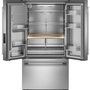 KitchenAid 36-Inch French 3-Door Refrigerator With Water And Ice Dispensing System - KRFF436SPS
