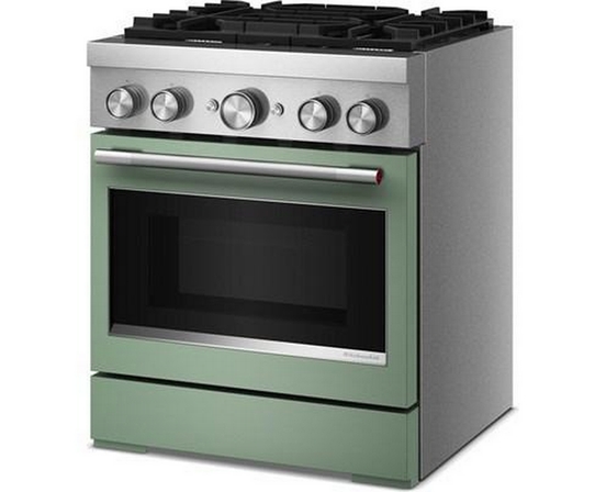 KitchenAid 30-Inch Freestanding Commercial-Style Dual-Fuel Range - KFDS930SDC