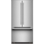KitchenAid 36-Inch, 21.9 Cu. Ft. Counter-Depth French 3-Door Refrigerator With Ice Maker - KRFC136TPS
