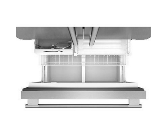 KitchenAid 36-Inch, 21.9 Cu. Ft. Counter-Depth French 3-Door Refrigerator With Ice Maker - KRFC136TPS