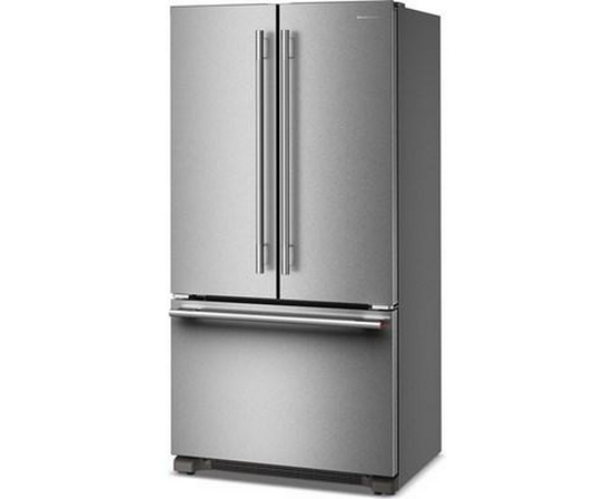 KitchenAid 36-Inch, 21.9 Cu. Ft. Counter-Depth French 3-Door Refrigerator With Ice Maker - KRFC136TPS