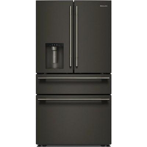 KitchenAid 36-Inch, 29.51 Cu. Ft. Freestanding French 4-Door Refrigerator With Water And Ice Dispensing System - KRMF436SBE
