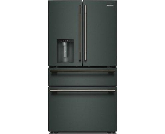 KitchenAid 36-Inch, 29.51 Cu. Ft. Freestanding French 4-Door Refrigerator With Water And Ice Dispensing System - KRMF436SJP