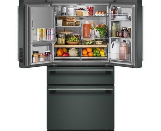 KitchenAid 36-Inch, 29.51 Cu. Ft. Freestanding French 4-Door Refrigerator With Water And Ice Dispensing System - KRMF436SJP