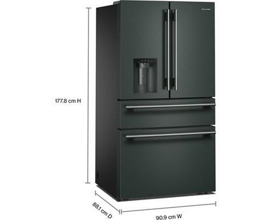 KitchenAid 36-Inch, 29.51 Cu. Ft. Freestanding French 4-Door Refrigerator With Water And Ice Dispensing System - KRMF436SJP