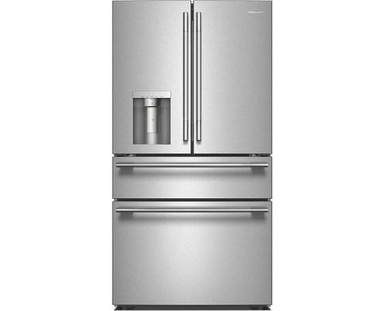 KitchenAid 36-Inch, 29.51 Cu. Ft. Freestanding French 4-Door Refrigerator With Water And Ice Dispensing System - KRMF436SPS