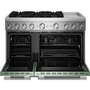 KitchenAid 48-Inch Freestanding Commercial-Style Dual-Fuel Range With Griddle - KFDD948SDC