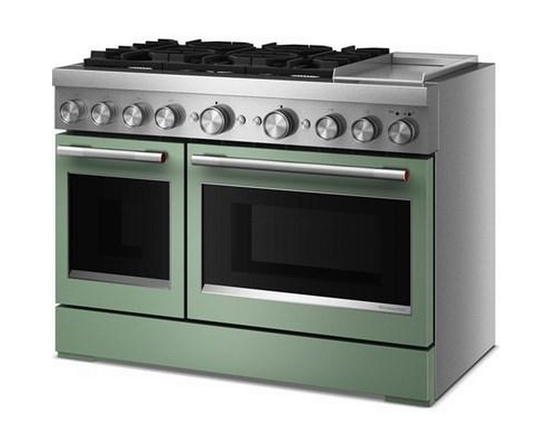 KitchenAid 48-Inch Freestanding Commercial-Style Dual-Fuel Range With Griddle - KFDD948SDC