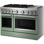 KitchenAid 48-Inch Freestanding Commercial-Style Dual-Fuel Range With Griddle - KFDD948SDC
