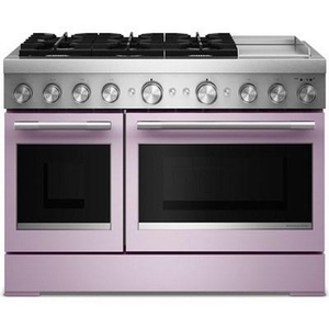 KitchenAid 48-Inch Freestanding Commercial-Style Dual-Fuel Range With Griddle - KFDD948SWF