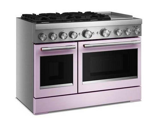 KitchenAid 48-Inch Freestanding Commercial-Style Dual-Fuel Range With Griddle - KFDD948SWF