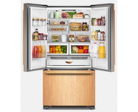 KitchenAid 36-Inch, 21.9 Cu. Ft. Counter-Depth French 3-Door Refrigerator With Ice Maker - KRFC136TPA