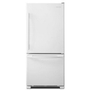 Amana 30-Inch, 18 Cu. Ft. Bottom Mount Freezer Refrigerator - ABB1924BRW