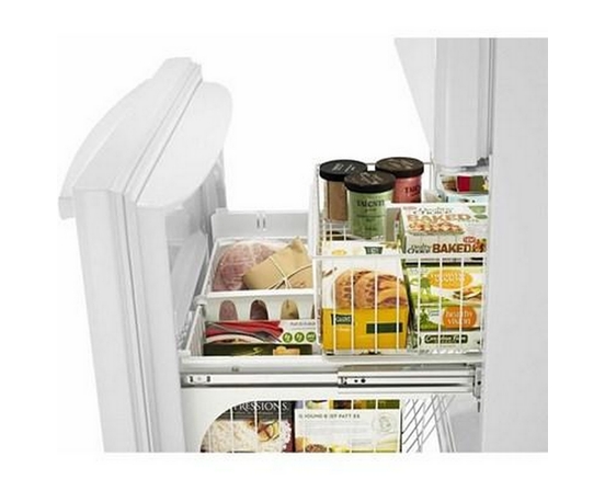 Amana 33In 22 Cu.Ft. Bottom Mount Freezer Refrigerator - ABB2224BRW
