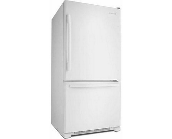 Amana 33In 22 Cu.Ft. Bottom Mount Freezer Refrigerator - ABB2224BRW