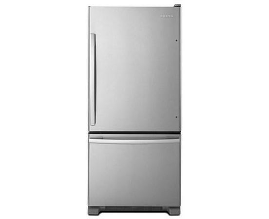 Amana 30-Inch, 18 Cu. Ft. Bottom Mount Freezer Refrigerator - ABB1924BRM