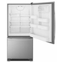Amana 30-Inch, 18 Cu. Ft. Bottom Mount Freezer Refrigerator - ABB1924BRM