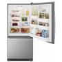 Amana 30-Inch, 18 Cu. Ft. Bottom Mount Freezer Refrigerator - ABB1924BRM