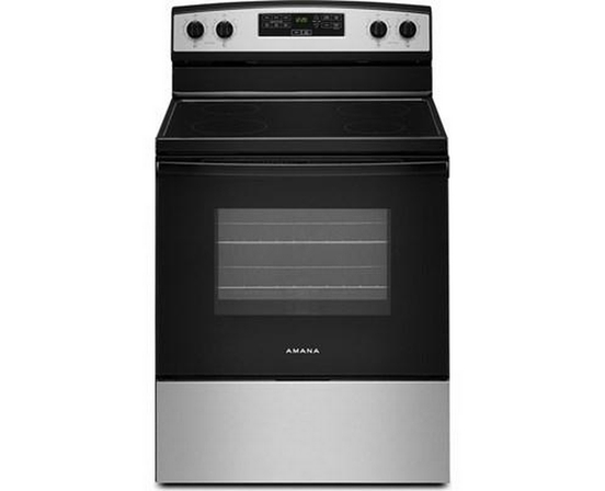 Amana 30-Inch Electric Range With Extra-Large Oven Window - YAER6203MSS