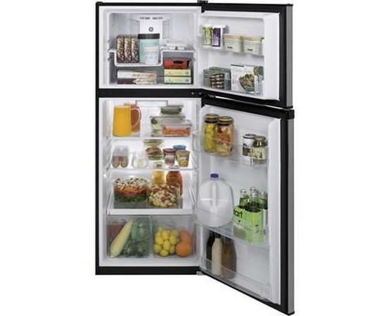 GE 24-Inch, 11.6 Cu. Ft. Top Freezer Refrigerator - GPE12FSKSB