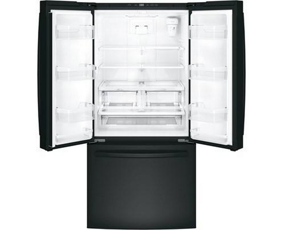 GE 33-Inch, 18.6 Cu. Ft. Counter-Depth French-Door Refrigerator - GWE19JGLBB